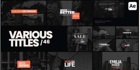 Various Titles 46 51427586 Videohive